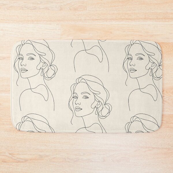 Item preview, Minimalist Continuous Line Art Elegant Woman Face Silhouette designed and sold by Gameshalah's Designs Hub.
