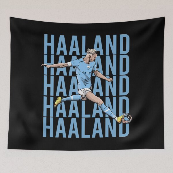 Aperçu de l'œuvre Erling Haaland - Illustration de Manchester City créée et vendue par PeaceTypo.