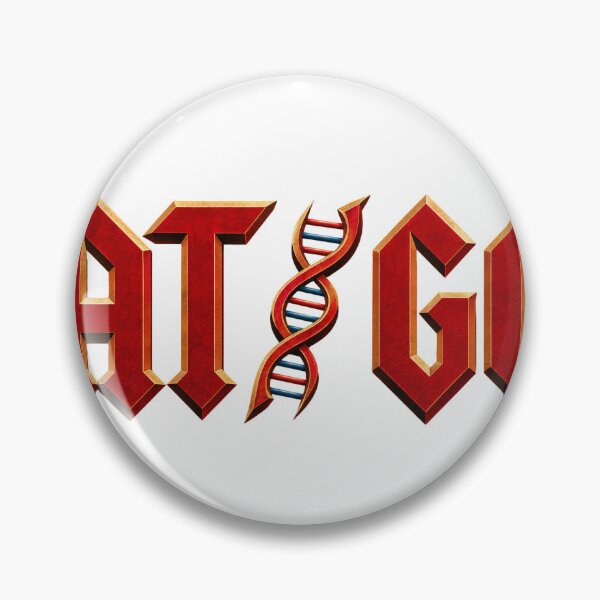 Item preview, Código genético de biología molecular AT GC Vintage AC/DC designed and sold by labstud.