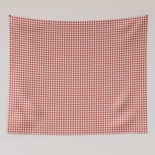 Item preview, Classic Red Gingham Checkered Pattern | Retro Cherry Red Gingham | Preppy Red and White Gingham | Minimalist Red Gingham Plaid | Farmhouse Red Gingham designed and sold by VivaFy.