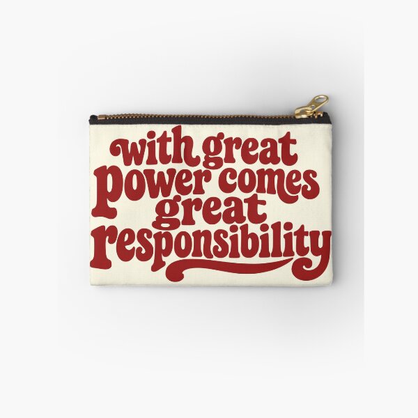 Item preview, Retro With Great Power Comes Great Responsibility designed and sold by Imaginationbeyond.