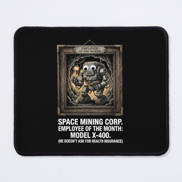 Item preview, Space Mining Corp Worker Robot Graphic designed and sold by SplashTastic.