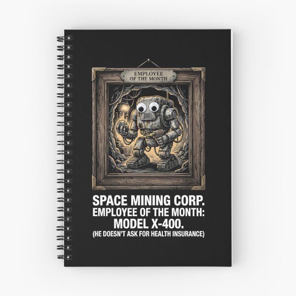 Item preview, Space Mining Corp Worker Robot Graphic designed and sold by SplashTastic.