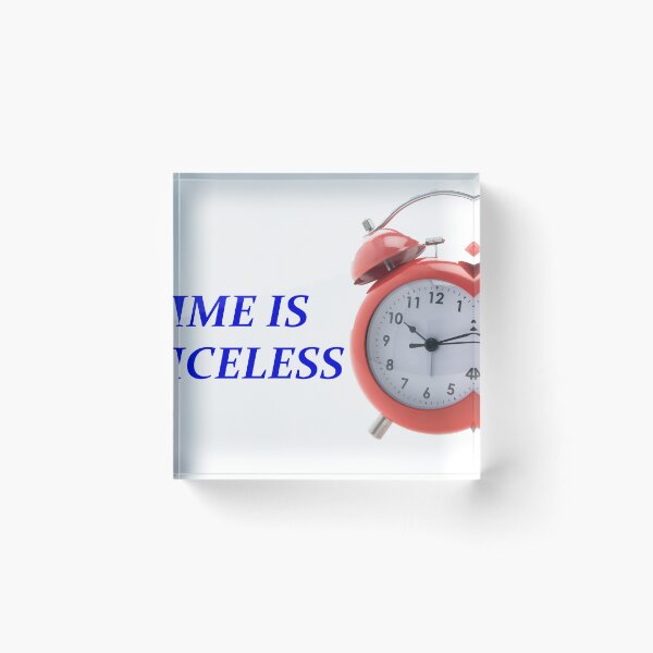 Item preview, Time Is Priceless Motivational Quote Graphic Art designed and sold by MA-Apparel.