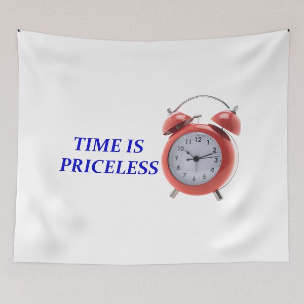 Item preview, Time Is Priceless Motivational Quote Graphic Art designed and sold by MA-Apparel.
