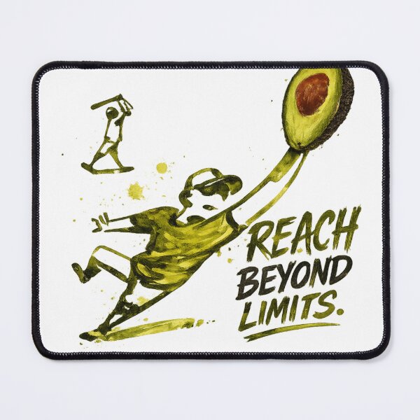 Item preview, Reach Beyond Limits | Motivational Baseball Catch Avocado T-Shirt Design designed and sold by Saeed  Ahmad.
