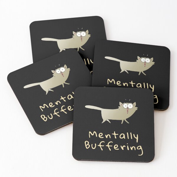 Item preview, Mood System Cats – Mentally Buffering Cat Meme designed and sold by ContigoART.
