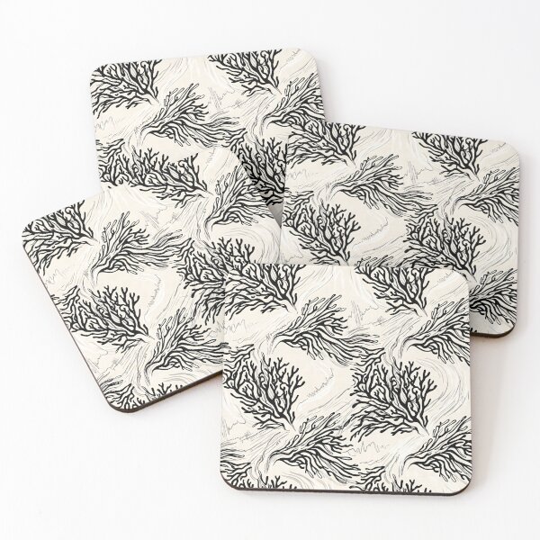 Item preview, Abstract Organic Coral Pattern Graphic designed and sold by SplashTastic.