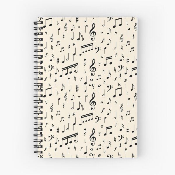 Item preview, Vintage Scattered Music Notes Pattern designed and sold by SplashTastic.