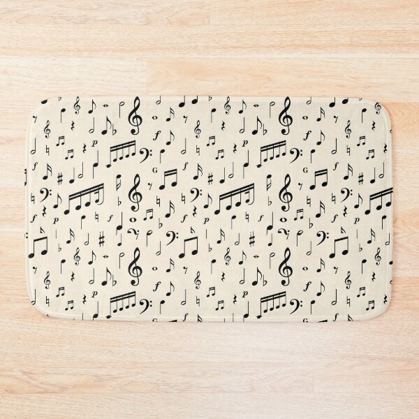 Item preview, Vintage Scattered Music Notes Pattern designed and sold by SplashTastic.