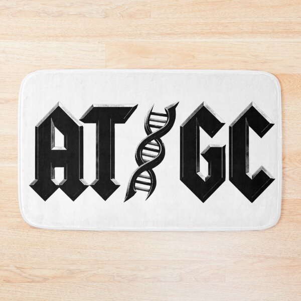 Item preview, AT GC AC/DC Molecular Biology genetic code black designed and sold by labstud.