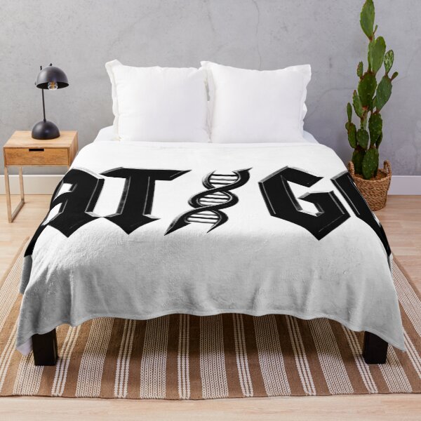 Item preview, AT GC AC/DC Molecular Biology genetic code black designed and sold by labstud.