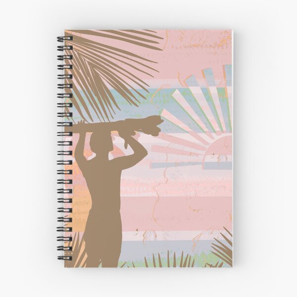 Item preview, Retro Dawn Surfer Vintage Sunset Beach Pink Fade designed and sold by Karin Taylor.