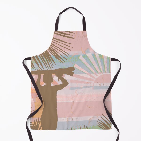 Item preview, Retro Dawn Surfer Vintage Sunset Beach Pink Fade designed and sold by Karin Taylor.