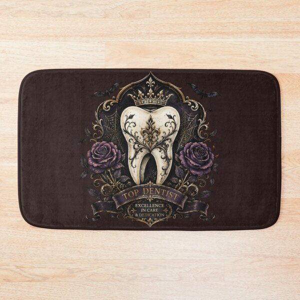 Item preview, Victorian Gothic Tooth Design | Dark Academia Dentist Gift Floral Dental Artwork designed and sold by Anastasiia Yurevych.