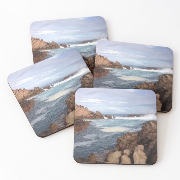 Item preview, Granite Wave Crashing | WA Coast Australian Ocean Photography designed and sold by SouthernXStudio.