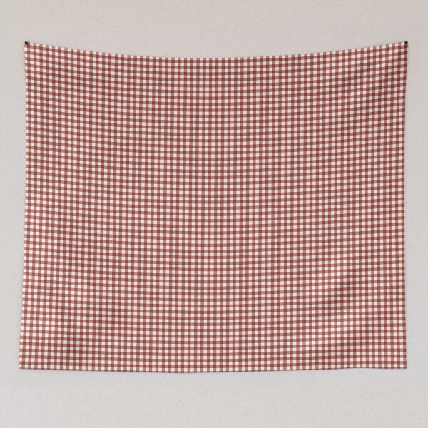 Item preview, Vintage Deep Red Gingham Pattern | Classic Muted Red and White Checkered | Rustic Brick Red Gingham Print | Timeless Farmhouse Red Gingham | Retro Autumnal Red Gingham designed and sold by VivaFy.