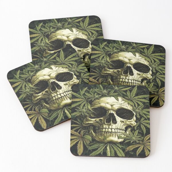 Item preview, calavera y hierba designed and sold by pksart1.