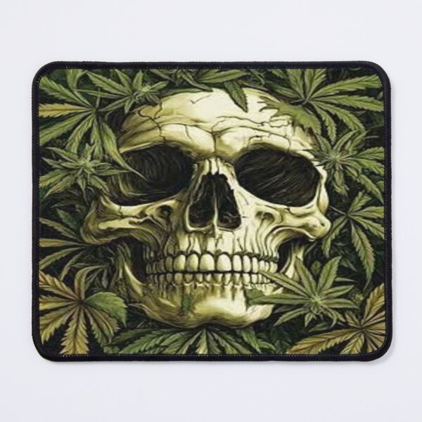 Item preview, skull and weed designed and sold by pksart1.