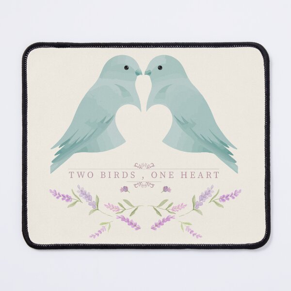 Item preview, Romantic Love Birds Watercolor Anniversary Gift designed and sold by Paw-Soul.