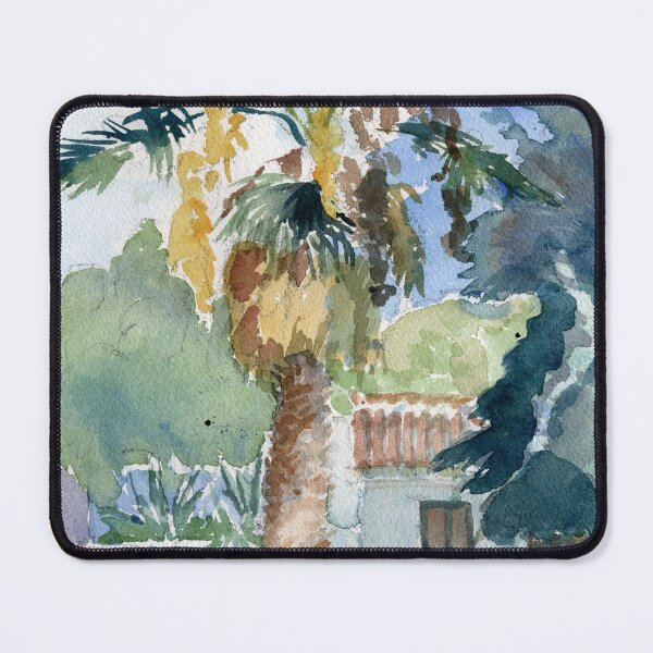 Item preview, Watercolor Palm Tree Cottage designed and sold by ImogenDavisArt.
