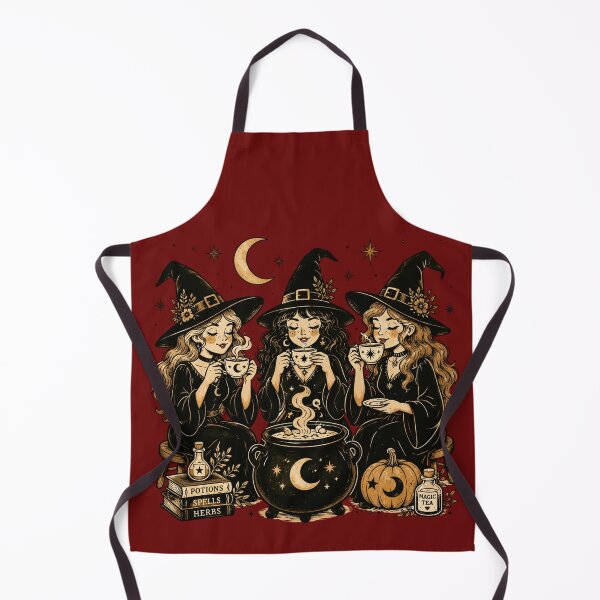 Item preview, Cute Vintage Halloween Witches Brewing Potion | Retro Witchcore Autumn Graphic Shirt designed and sold by Anastasiia Yurevych.