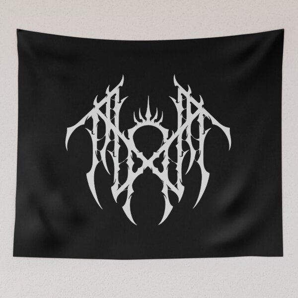 Item preview, metal band logo white color designed and sold by Pattern-Stroe.