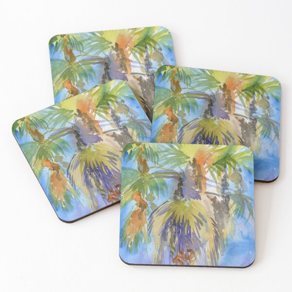 Item preview, Watercolor Palm Tree Canopy designed and sold by ImogenDavisArt.