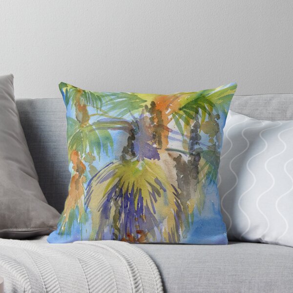 Item preview, Watercolor Palm Tree Canopy designed and sold by ImogenDavisArt.