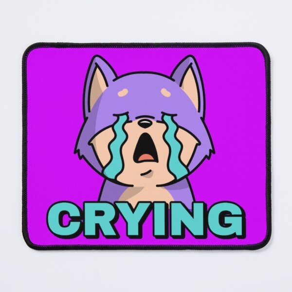 Item preview, CRYING Anime Cat Meme - Funny Sad Sobbing Kitten designed and sold by GenZFashion000.