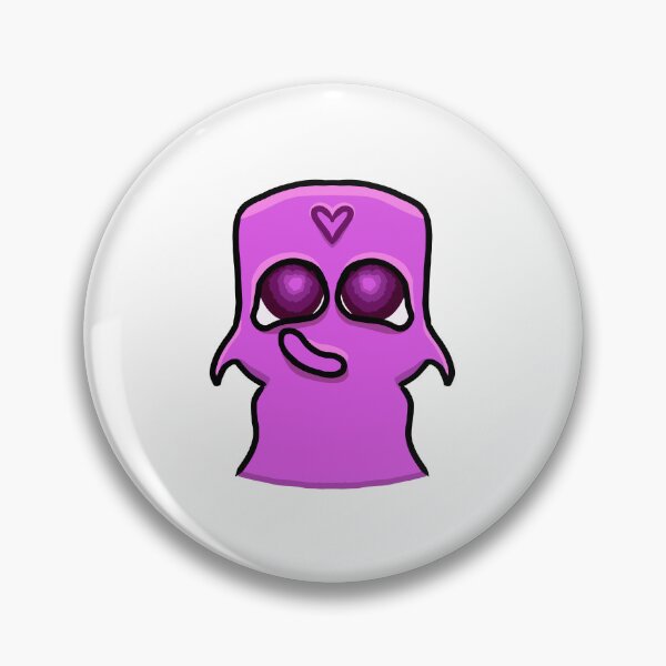 Item preview, Cute Purple Ghost Monster with Heart – Kawaii Sticker Art designed and sold by davidmalec.
