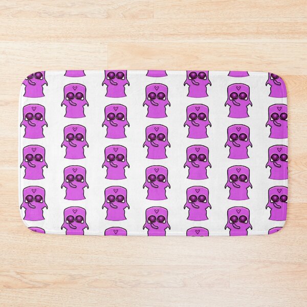 Item preview, Cute Purple Ghost Monster with Heart – Kawaii Sticker Art designed and sold by davidmalec.