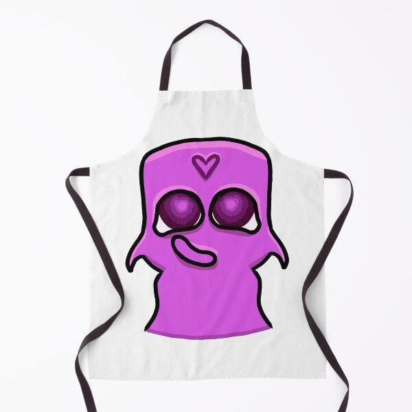 Item preview, Cute Purple Ghost Monster with Heart – Kawaii Sticker Art designed and sold by davidmalec.