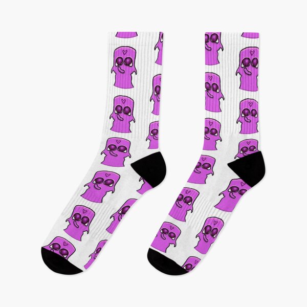 Item preview, Cute Purple Ghost Monster with Heart – Kawaii Sticker Art designed and sold by davidmalec.