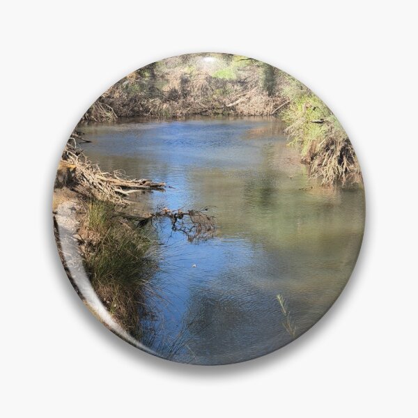 Item preview, Blue Billabong Creek Bend | Australian Bush Landscape Photo designed and sold by SouthernXStudio.