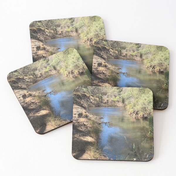 Item preview, Blue Billabong Creek Bend | Australian Bush Landscape Photo designed and sold by SouthernXStudio.