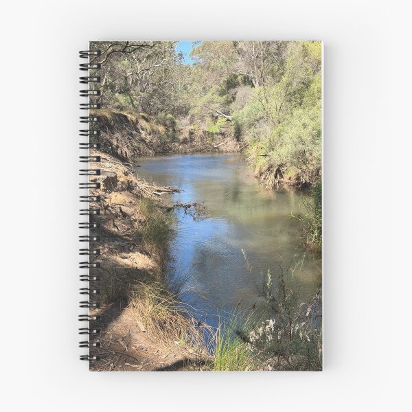 Item preview, Blue Billabong Creek Bend | Australian Bush Landscape Photo designed and sold by SouthernXStudio.