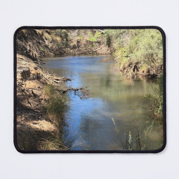 Item preview, Blue Billabong Creek Bend | Australian Bush Landscape Photo designed and sold by SouthernXStudio.