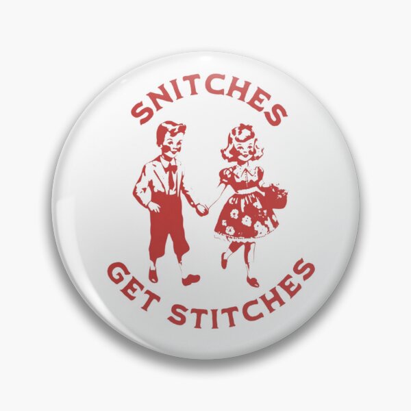Item preview, Snitches Get Stitches Vintage Parody designed and sold by RahniNM.