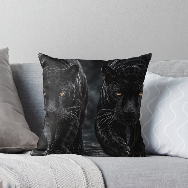 Item preview, Two ultra-realistic 3D black panthers designed and sold by JcAbstractArt.