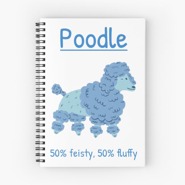 Item preview, Poodle 50 Feisty 50 Fluffy - Cute Blue Dog Illustration designed and sold by GenZFashion000.