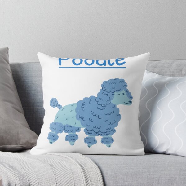 Item preview, Poodle 50 Feisty 50 Fluffy - Cute Blue Dog Illustration designed and sold by GenZFashion000.