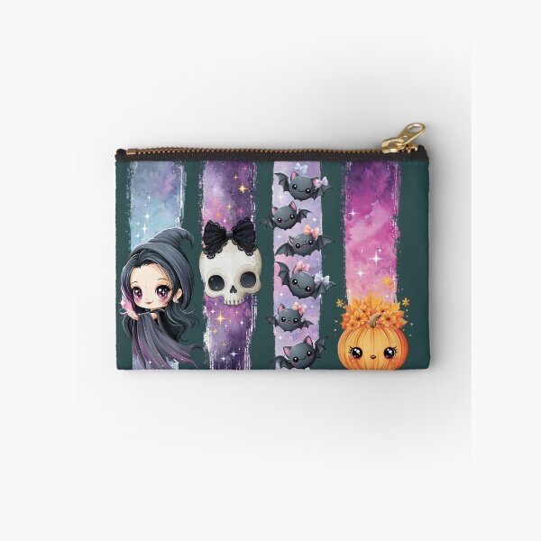 Item preview, Pastel Goth Kawaii Halloween Design | Cute Bats Chibi Witch Pumpkin Watercolor Shirt designed and sold by Anastasiia Yurevych.