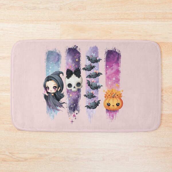 Item preview, Pastel Goth Kawaii Halloween Design | Cute Bats Chibi Witch Pumpkin Watercolor Shirt designed and sold by Anastasiia Yurevych.