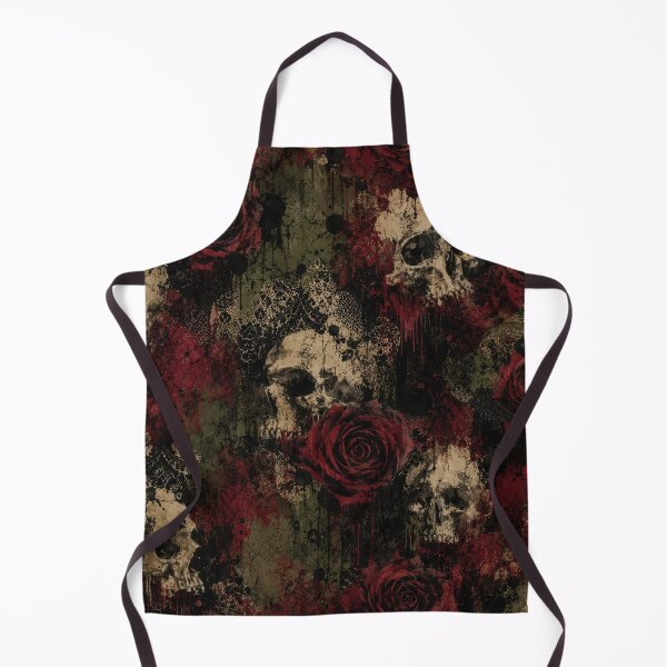 Item preview, Skull And Red Rose Grunge - Beauty Growing Through Decay designed and sold by KaurisDigital.