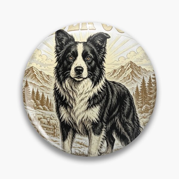Item preview, Border Collie Born To Outwork Everyone Vintage Dog T-Shirt designed and sold by AtlasPawsCo.
