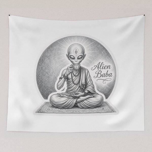 Item preview, Alien Baba Graphite Guru Sticker designed and sold by krazzyremo.