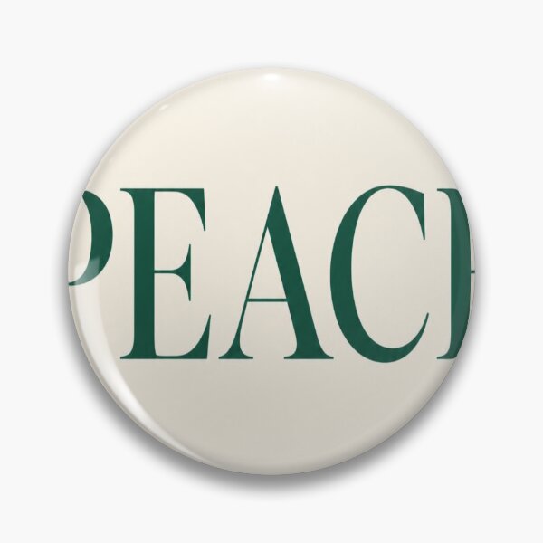 Item preview, Bold Dark Emerald Green PEACE Minimalist Serif Typography Art designed and sold by Gameshalah's Designs Hub.
