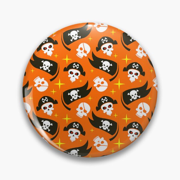 Item preview, Halloween Pirates and Skulls Orange And Black Pattern designed and sold by DEC02.