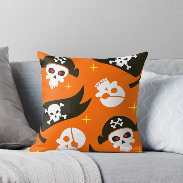 Item preview, Halloween Pirates and Skulls Orange And Black Pattern designed and sold by DEC02.